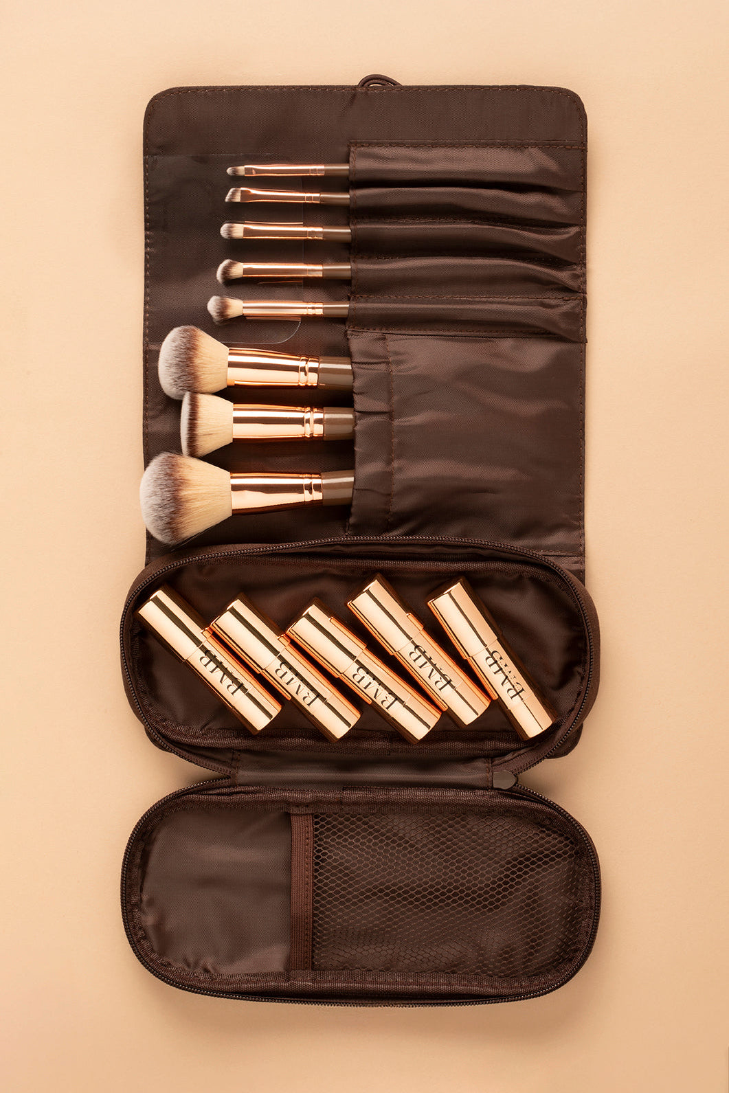 Kit de brochas profesionales con manta-estuche